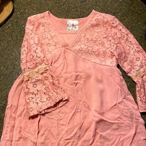Girls lace, dressy tee